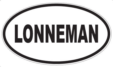 LONNEMAN - Oval Magnet