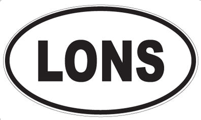LONS - Oval Sticker