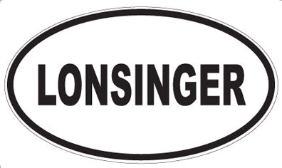 LONSINGER - Oval Sticker