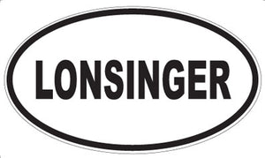 LONSINGER - Oval Sticker