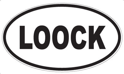 LOOCK - Oval Sticker
