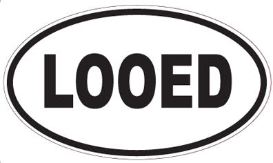 LOOED - Oval Sticker