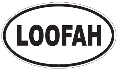 LOOFAH - Oval Sticker