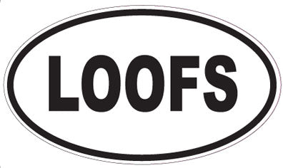 LOOFS - Oval Sticker