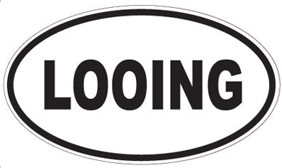 LOOING - Oval Sticker