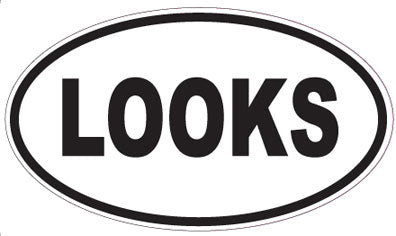 LOOKS - Oval Magnet