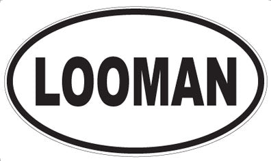 LOOMAN - Oval Sticker