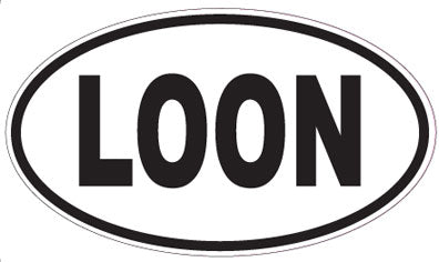 LOON - Oval Sticker