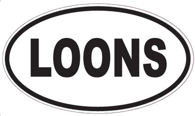 LOONS - Oval Sticker