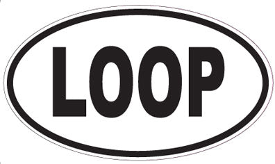 LOOP - Oval Sticker