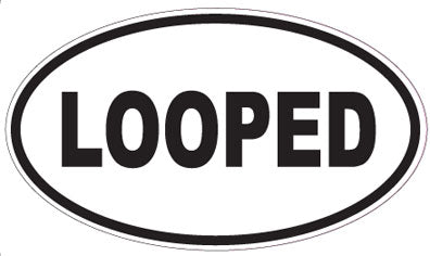 LOOPED - Oval Sticker