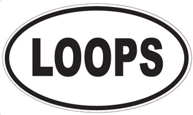 LOOPS - Oval Sticker
