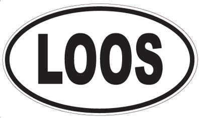 LOOS - Oval Sticker