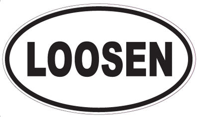 LOOSEN - Oval Sticker