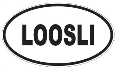 LOOSLI - Oval Sticker