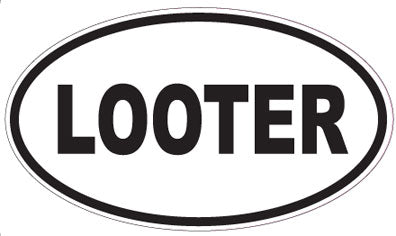 LOOTER - Oval Sticker