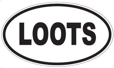 LOOTS - Oval Magnet