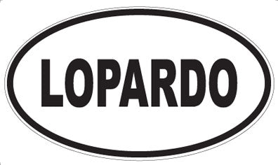 LOPARDO - Oval Sticker