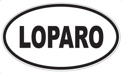 LOPARO - Oval Sticker