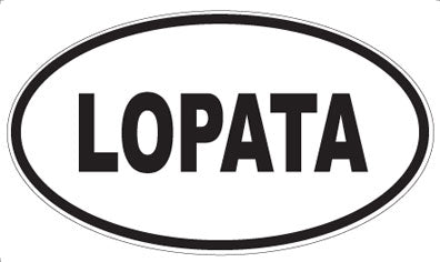 LOPATA - Oval Sticker
