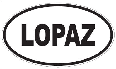 LOPAZ - Oval Magnet