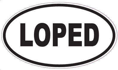 LOPED - Oval Magnet