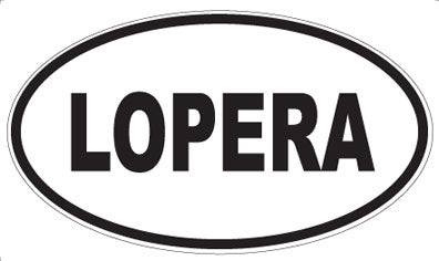 LOPERA - Oval Sticker