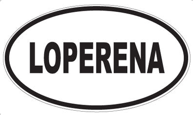 LOPERENA - Oval Sticker