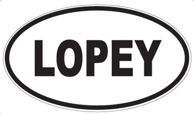 LOPEY - Oval Magnet