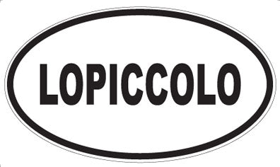LOPICCOLO - Oval Sticker