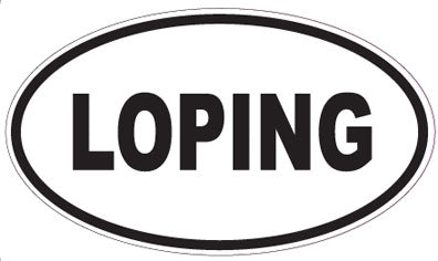 LOPING - Oval Sticker