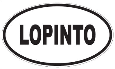 LOPINTO - Oval Sticker