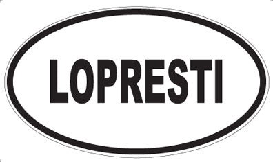 LOPRESTI - Oval Magnet