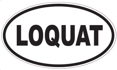 LOQUAT - Oval Sticker