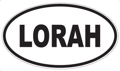 LORAH - Oval Magnet
