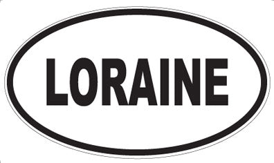 LORAINE - Oval Sticker