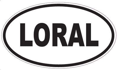LORAL - Oval Sticker