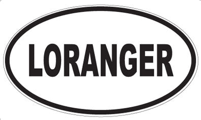 LORANGER - Oval Sticker