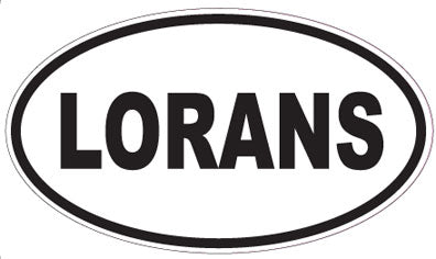 LORANS - Oval Sticker