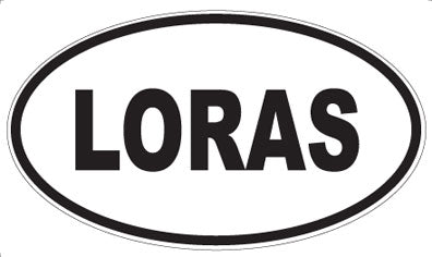 LORAS - Oval Sticker