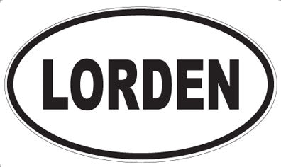 LORDEN - Oval Sticker