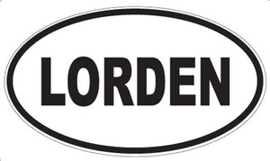 LORDEN - Oval Sticker