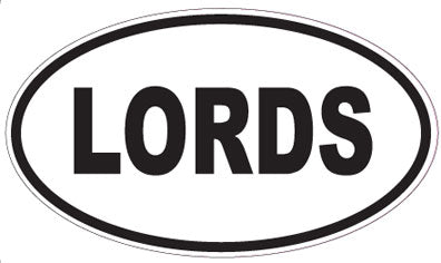 LORDS - Oval Magnet