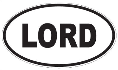 LORD - Oval Magnet