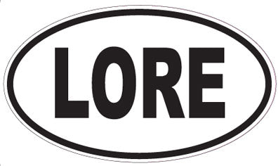 LORE - Oval Sticker