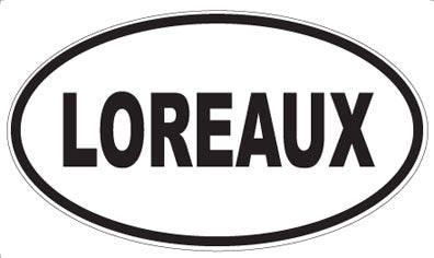 LOREAUX - Oval Sticker