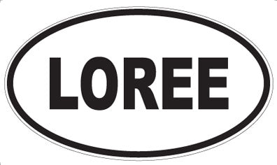 LOREE - Oval Sticker