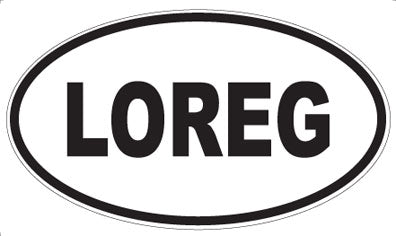 LOREG - Oval Sticker