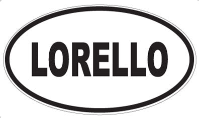 LORELLO - Oval Sticker