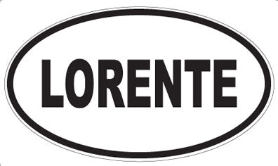 LORENTE - Oval Sticker